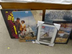 Parcel of reproduction advertising posters on boards and similar items
