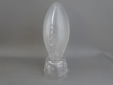 England Rugby Union World Cups Winners 2003 glass commemorative rugby ball on a stand