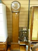 Mahogany encased grandmother clock