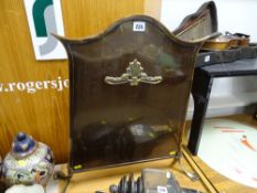 Brass firescreen