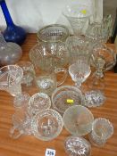 Parcel of mixed glassware including commemorative