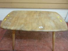 Small light wood Ercol coffee table