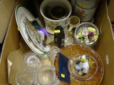 Parcel of porcelain and glassware