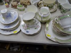 Parcel of Salisbury teaware and other delicate teaware