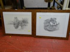 GELDART limited edition (69/600) and (194/600) prints, a pair - countryside scenes, 30 x 40 cms