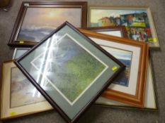 Parcel of interesting paintings and prints
