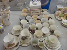 Large parcel of commemorative mugs, cups and saucers etc