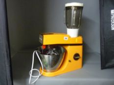 Orange coloured Kenwood Chef and attachments E/T