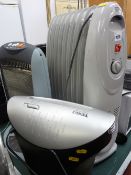 Oil filled electric radiator, halogen heater and a Texet paper shredder E/T
