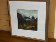 WILF ROBERTS limited edition (2/20) print - 'Ty Newydd', signed in pencil, 29 x 29 cms