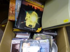 Parcel of CDs, books, pedicure machine etc