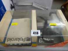 Boxed vintage polaroid camera