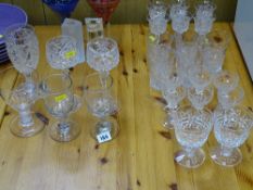 Large parcel of quality glassware including art glass, glass rummers, twist stem etc