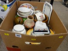 Box of mixed porcelain