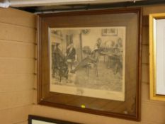 Vintage Victorian print signed 'Sadler'