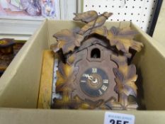 Wall hanging cuckoo clock etc