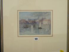 ROY HAMMOND watercolour - study of Bruges, dated 2000, 22 x 16 cms