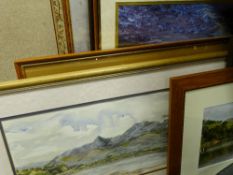 Large quantity in a box and loose of paintings and prints