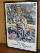 PAUL CEZANNE framed poster, 67 x 47 cms