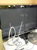Panasonic Viera large screen TV and a Goodmans & Phillips home entertainment equipment E/T