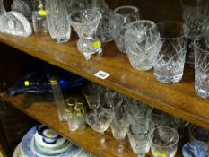 Parcel of quality drinking glassware including Edinburgh of Scotland tumblers, other glassware etc