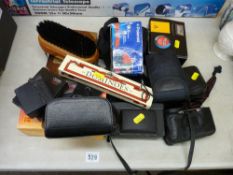 Parcel of mainly photographic items, playing cards box etc