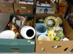 Two boxes of mixed porcelain and china