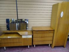 Mid Century Avalon Yatton mid Century three piece bedroom suite