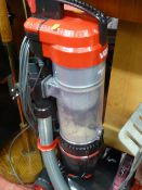 VAX Mac Air Revive upright vacuum cleaner and a metal and brass effect standard lamp E/T