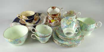 A quantity of Shelley Melody teaware, Gaudy Welsh teaware, Royal Albert ETC Condition Report: please