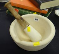 A good heavy-duty marble pestle & mortar Condition Report: please request* *Condition is not