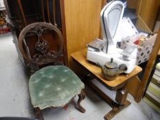 A set of vintage Avery scales & a reproduction Long John coffee table Condition Report: please