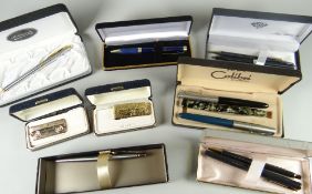 A parcel of fountain pens including a vintage mottled Swan fountain pen, a Parker ETC Condition
