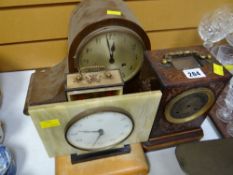 Four sundry clocks Condition Report: please request* *Condition is not stated in this type of