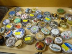 A collection of reproduction & souvenir novelty patch boxes Condition Report: please request* *