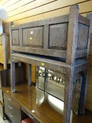 A panelled oak planter stand Condition Report: please request* *Condition is not stated in this type