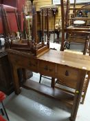 A modern sideboard, a nest of three coffee tables Condition Report: please request* *Condition is