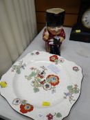 A Crown Ducal plate together with a Shorter & Son Toby Jug of a Guardsman Condition Report: please