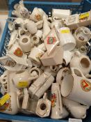 Collection of assorted miniature crested ware to include Goss, Carlton china, Arcadian to include