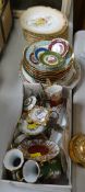 A parcel of Limoges china ornaments, Limoges display plates ETC Condition Report: please request* *