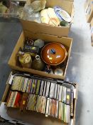 Quantity of CDs & large quantity of kitchen pottery, glassware, cookware ETC Condition Report: