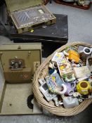 A vintage tin deed box, a vintage Kodascope Condition Report: please request* *Condition is not