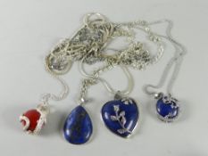 Small parcel of dragon & floral set jewellery to include pendants on chains ETC Condition Report: