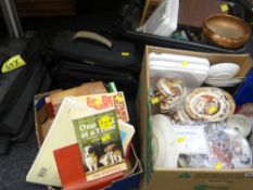 A quantity of mixed items including display plates, teaware, camera equipment ETC Condition