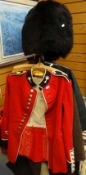 A vintage late 1950s Welsh guards tunic & Busby Condition Report: please request* *Condition is