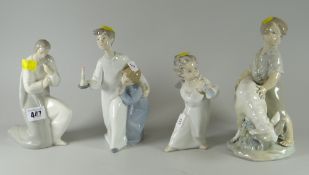 Three Lladro figurines & another similar Condition Report: please request* *Condition is not