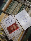 A large collection of mainly 1980s Bonhams & Sotherby's auction catalogues Condition Report: