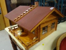 A doll's house in a form of an Alpine chalet with terrace Condition Report: please request* *