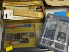 A parcel of vintage boxes containing stationery items ETC Condition Report: please request* *