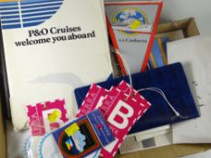 A parcel of ephemera relating to the cruise ship SS Canberra, cruise souvenirs ETC Condition Report: